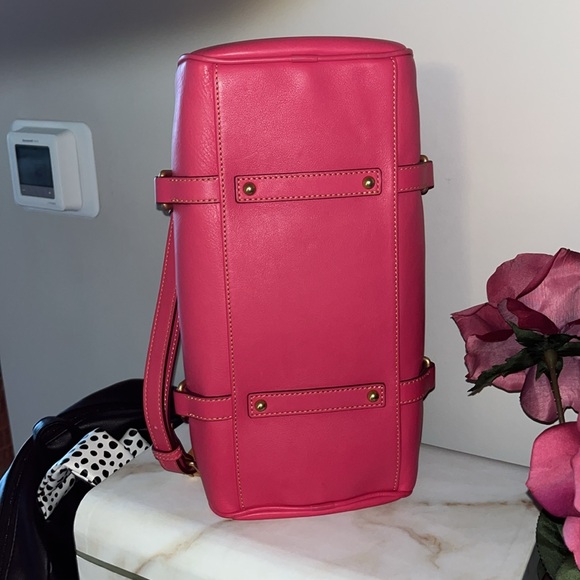 Dooney & Bourke Florentine Large Fuchsia Satchel - Picture 5 of 15